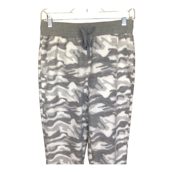 Hem & Thread Gray Camo Jogger Pants Drawstring Waist Womens Size Small - Picture 6 of 10